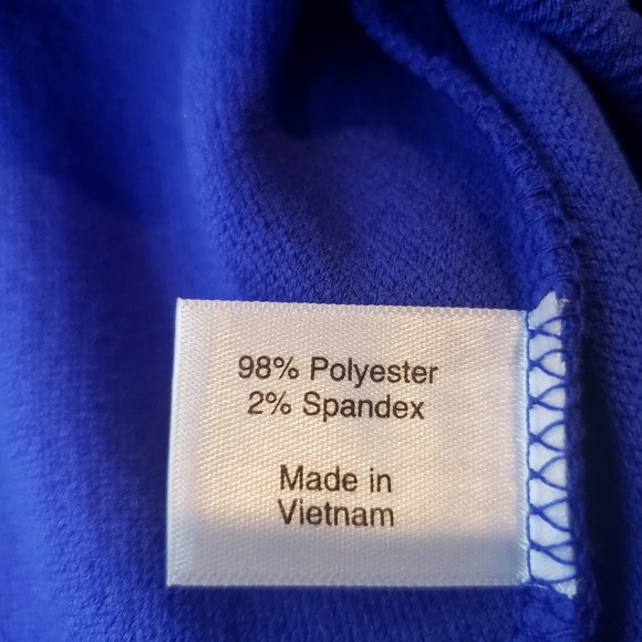 Lane Bryant Womens Top Size 18/20 Blue Ruffle V Neck Short Sleeve Blouse /B148 - Picture 7 of 8